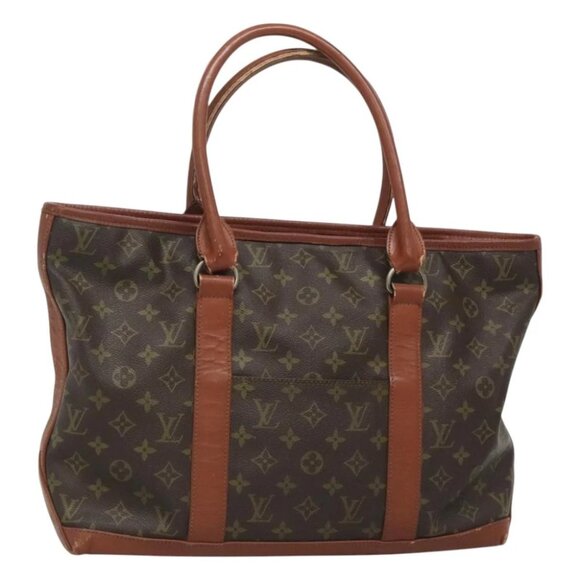 LOUIS VUITTON Monogram Sac Weekend PM Hand Bag Vintage M42425 LV Auth - Picture 1 of 15